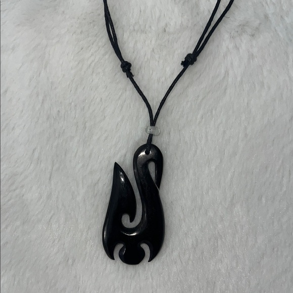 Harrison Beach Black Pendant Necklace - Picture 3 of 3
